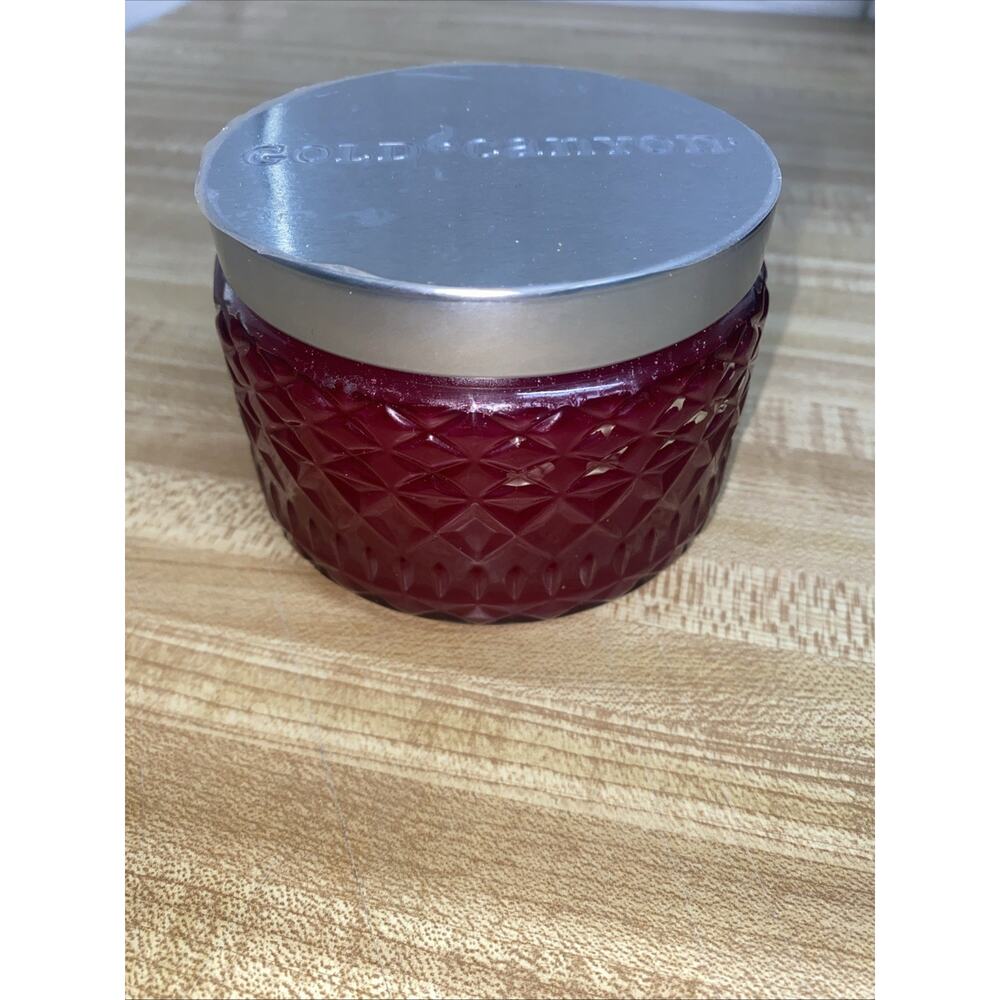 New Gold Canyon Pomegranate Grenade Two-Wick Small Jar Candle, 8 Oz